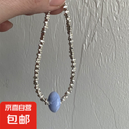 韓國氣質(zhì)簡約愛心項(xiàng)鏈ins金屬冷淡風(fēng)鎖骨鏈設(shè)計(jì)感復(fù)古時(shí)尚項(xiàng)飾女 46#項(xiàng)鏈-銀色碎銀圓圈