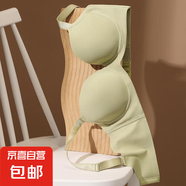 奧麗儂新款大胸顯小內(nèi)衣舒適無(wú)痕光面上托側(cè)推收副乳防下垂文胸罩 燕麥奶膚 80B