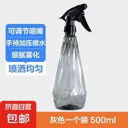 ?京東物流?噴壺噴霧器澆花噴水壺園藝工具按壓式消毒酒精噴霧 500ML【一個(gè)裝】灰色