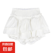 黑色蓬蓬半身裙女夏季芭蕾風(fēng)蛋糕裙子高腰顯瘦a字裙防走光短褲裙 白色 S