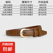 【高級(jí)百搭】經(jīng)典C扣真皮質(zhì)感百搭女士皮帶牛仔褲時(shí)尚腰帶簡(jiǎn)約 棕色2cm寬 100cm【27-28碼】M