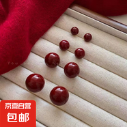 日韓簡約珍珠小蚊香盤耳夾無耳洞感小眾秋冬耳環(huán)女耳飾品耳釘 紅色豆豆14mm一對【蚊香盤耳夾配