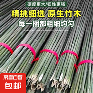 竹竿菜園搭架竹子戶外旗桿黃瓜豆角爬藤菜架竹桿支架豇豆搭架桿 30根【精品竹竿】 1.5厘米粗2米長(zhǎng)