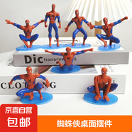 小男孩卡通蜘蛛俠生日裝飾桌面擺件復仇者聯盟兒童甜品臺派對裝扮 【熱銷】蜘蛛俠一只隨機發(fā)貨