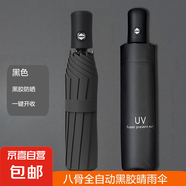 【已售100萬】手動(dòng)UV折疊黑膠防曬防紫外線遮陽晴雨兩用傘 【自動(dòng)款8骨】黑色UV
