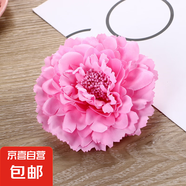 韓版牡丹花花朵胸花大花朵高檔布藝胸針花朵絕美配飾頭花多色可選 橘粉