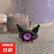 童趣可愛貓咪卡通小怪獸合金戒指女小眾設計感甜酷閨蜜食指戒批發(fā) 黑色惡魔戒指 開口可調節(jié)