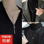 長(zhǎng)項(xiàng)鏈女款新款高級(jí)感輕奢小眾飾品毛衣鏈秋冬衣服配飾潮雙層 3條裝1#