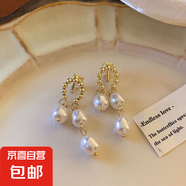 法式復古耳夾女無耳洞2025年潮小眾簡約百搭耳環(huán)氣質(zhì)耳飾 流蘇耳夾
