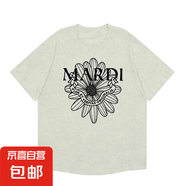 220克純棉韓版短袖雛菊2025春夏百搭上衣寬松男女臘腸狗T恤B701YL 2798燕麥飄帶 L