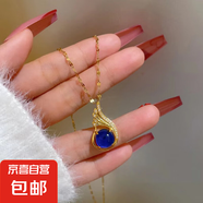 感溫項(xiàng)鏈變色鳳翼項(xiàng)鏈ins風(fēng)可愛(ài)鎖骨鏈微鑲仿鉆輕奢百搭網(wǎng)紅吊墜 感溫漸變鳳翼項(xiàng)鏈-1條