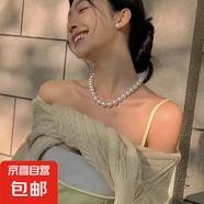 正品澳白施家珍珠項(xiàng)鏈女款秋冬新款鎖骨鏈輕奢小眾頸鏈毛衣鏈正圓 澳白10MM 40+5cm延長(zhǎng)鏈款