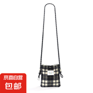 高級(jí)感秋冬小眾迷你手包包女2024新款洋氣斜跨單肩手機(jī)包 黑白格子【手機(jī)包】/ 小號(hào)