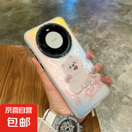 OPPO手機殼個性設計全包防摔鐳射紋理男女通用簡約時尚材質(zhì)鐳射潮流小狗炫彩愛心奔跑小狗 鐳射殼-鐳射透明-AE178奔跑小狗 OPPOFINDX7至尊版/FINDX7PRO
