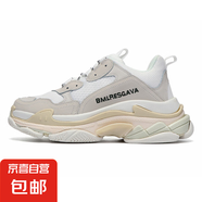 【巴黎*家同款】男女同款經典六層組合底老爹鞋百搭厚底增高休閑 老爹全白 35