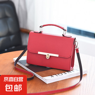 新款時(shí)尚小方包斜跨包單肩包女包韓版百搭時(shí)尚潮流手提包迷你清新 紅色/