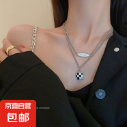 韓國氣質(zhì)簡約愛心項(xiàng)鏈ins金屬冷淡風(fēng)鎖骨鏈設(shè)計(jì)感復(fù)古時(shí)尚項(xiàng)飾女 20#項(xiàng)鏈-銀色（2條）