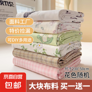 【大塊面料 防塵布】多用途清新印花布料床單桌布布藝布頭廠家 小清新50*230布料 買一送一