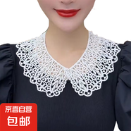 韓版蕾絲披肩夏季薄款防曬鏤空娃娃領(lǐng)假領(lǐng)子女百搭假領(lǐng)外搭配裙子 白色1條