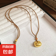 真金電鍍新中式鋯石貔貅項鏈輕奢高級感鎖骨鏈小眾時尚氣質(zhì)飾品女 50#項鏈-金色