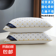 枕頭枕芯一對(duì)護(hù)頸椎助睡眠不塌陷成人學(xué)生家用單人枕頭芯超軟側(cè)睡 單邊滿天星白色( 低枕) 約600克 常規(guī)通用尺寸一只裝