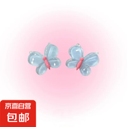 甜美可愛黃色小蝴蝶耳釘女夏日多巴胺彩色耳環(huán)小眾設(shè)計(jì)感耳飾 藍(lán)色小蝴蝶耳釘