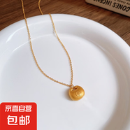 真金電鍍新中式鋯石貔貅項鏈輕奢高級感鎖骨鏈小眾時尚氣質(zhì)飾品女 47#項鏈-金色-福字