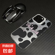 適用蘋(píng)果手機(jī)殼斑點(diǎn)豹紋iphone11/12/13promax/15/16plus電鍍創(chuàng)意全包網(wǎng)紅潮牌彩銀殼防摔 白色奶牛斑點(diǎn) 蘋(píng)果 11