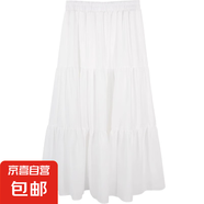 春夏白色a字半身裙女ins百搭裙子女學(xué)院風(fēng)清新溫柔系蛋糕裙長(zhǎng)裙子 1022白色 L 【推薦110-125斤】