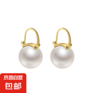 Ins復(fù)古大珍珠澳白耳環(huán)小眾輕奢氣質(zhì)高級(jí)感氣質(zhì)仿珍珠百搭耳扣 白色