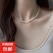 正品澳白施家珍珠項(xiàng)鏈女款秋冬新款鎖骨鏈輕奢小眾頸鏈毛衣鏈正圓 澳白4MM 40+5cm延長(zhǎng)鏈款