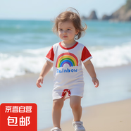 【兒童夏季連體衣】夏季薄款新生兒爬爬服男女寶寶純棉短袖哈衣 BE-21 66
