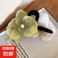 彼岸花亞克力花朵發(fā)夾新中式國潮氣質(zhì)鴨嘴夾復(fù)古輕奢國風(fēng)發(fā)飾批發(fā) 10#抓夾-黑色-綠色-粉色