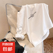 秋裝2025新款春秋款大童純棉長袖T恤男童女童寶寶打底衫兒童上衣 H2545白色 160
