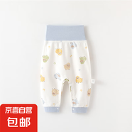 【貝樂(lè)咿純棉褲子】嬰兒純棉高腰護(hù)肚褲春秋四季款新生兒打底褲 蠟筆綿羊【6382】 73