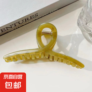 【送女友】超值多件套發(fā)夾亞克力發(fā)圈高馬尾山茶花心發(fā)飾 1件套【13cm綠色】/