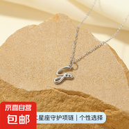 26個(gè)英文字母吊墜項(xiàng)鏈S925純銀歐美跨境熱銷(xiāo)愛(ài)心鎖骨鏈簡(jiǎn)約頸鏈女 【白金色】字母G 925銀