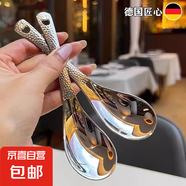 【復(fù)古ins風】勺子不銹鋼錘紋勺家用加厚餐勺兒童吃飯勺高顏值 【實惠首選】5支裝