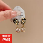 銀針不規(guī)則珍珠復(fù)古耳環(huán)小眾設(shè)計(jì)感法式耳釘耳墜時(shí)尚氣質(zhì)耳飾批發(fā) 109#銀針-金色（真金電鍍）