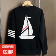 柯菲沃TB風(fēng)格后背帆船四道杠圓領(lǐng)休閑衛衣秋季寬松百搭情款侶衛衣 卓越-帆船衛衣 黑色（常規） L （建議105-120斤以?xún)龋?
                                         title=