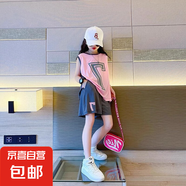 【女童籃球服】套裝夏季兒童中大童運(yùn)動薄款速干無袖上衣短褲兩件 粉色 140