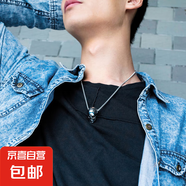 街頭嘻哈時尚不銹鋼項(xiàng)鏈男士吊墜復(fù)古潮流個性骷髏頭配飾禮物 鋼色