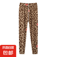 女童打底褲2025新款春秋兒童印花休閑褲外穿秋褲時(shí)尚秋裝女百搭褲 LXX打底褲  豹紋 140 cm
