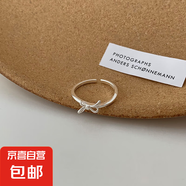 戒指合集ins小眾冷淡風(fēng)食指戒簡約高級(jí)感指環(huán)女 蝴蝶結(jié)開口戒一只