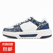 【ML*洋基隊(duì)二代學(xué)長鞋】純原厚底復(fù)古印花休閑防滑男女同款 二代學(xué)長板鞋牛仔藍(lán) 45