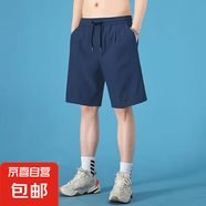 【萬(wàn)單爆款】短褲男速干透氣休閑褲男運動(dòng)褲五分褲子男褲 四色冰絲短褲藍色 M