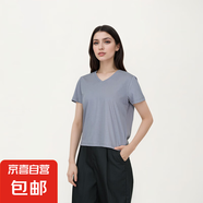 【阿瑪尼制造商】高端桑蠶絲短袖T恤女輕奢氣質(zhì)老錢風(fēng)LB-BN338 淺紫 2XL 135-150斤