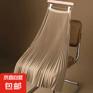 高腰百褶半身裙女春秋新款韓版顯瘦中長(zhǎng)款a字裙垂感寬松大擺裙子 香檳色(百褶工藝) XL 【建議120-130斤】