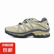 【薩*蒙同款】戶外3D跑鞋男女同款復(fù)古減震鞋登山鞋防滑運動鞋 跑鞋QUEST斑鳩綠 37