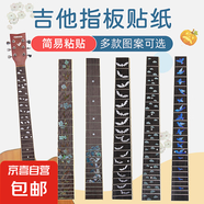 吉他指板貼紙個性創(chuàng)意吉他品位裝飾貼紙網(wǎng)紅民謠吉他指板抖音貼花 蜂鳥采花款